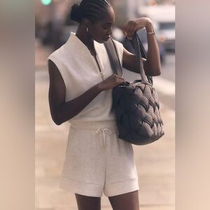 Varley Loretta half zip doublesoft Anthropologie M